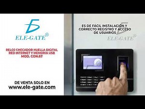 Reloj Checador Huella Digital Red Internet Y Memoria Usb