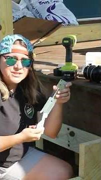 Installing stair stringer brackets to deck. #shorts #diy #deck