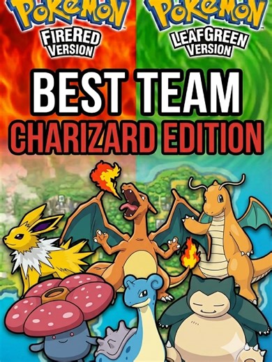 The BEST Team for Charizard in FireRed and LeafGreen We all know Venusaur is technically the best starter... but let's be honest, we are ALL picking Charizard anyway. 🔥 With Pokémon FireRed and LeafGreen coming to the Switch 2, it is time to accept the challenge. Picking the Fire starter is playing Kanto on