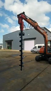 Motor Drive Drilling Hydraulic Earth Auger Drill for Excavator Digging Machines Hole Digger Auger