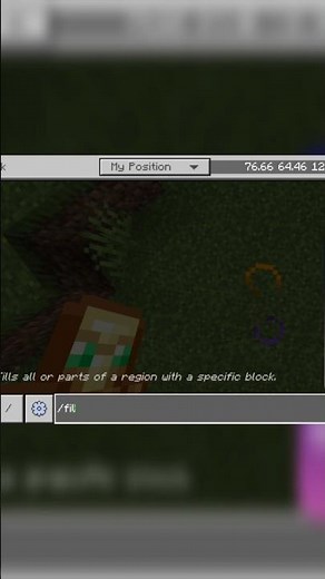 how to use /fill command #minecraft