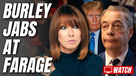 Kay Burley Jibes at Farage for Turning Up to Trump Victory
