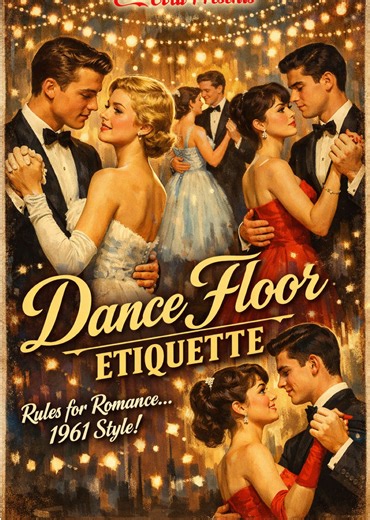 Prom night, 1961—mind your manners. In this Coca-Cola–sponsored Coronet Films clip, teens learn the fine art of dance floor etiquette, and how to behave with poise. Equal parts charming and instructional, this film captures the rhythms, rules, and social rituals of a bygone era. #1960s #dancefloor #ballroomdance #etiquette #teenagers
