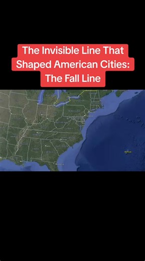 The Invisible Line That Shaped American Cities The Fall Line #geogra... | dividenddose