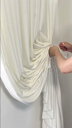 How to Tie Sheer Curtains Aesthetically 😭 | Easy Curtain Styling Hack #homedecor#interiordesign#home