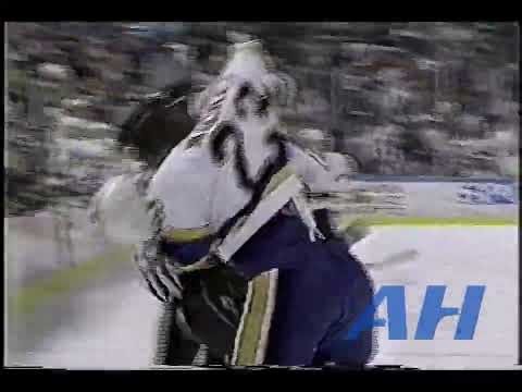 NHL Apr. 10, 1994 David Mackey,STL v Alan May,DAL St. Louis Blues Dallas Stars