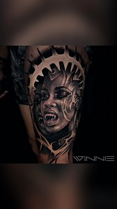 🖤🧛🏽‍♀️Queen Of The Damned🧛🏽‍♀️🖤 • I LOVE AALIYAH!! And I loved getting to do this tattoo for my client Matthew who flew all the way from North Carolina to get this piece! We had such a great time hanging out, listening to dubstep, laughing, having deep conversation about our fears and beliefs, and we even got to go to a baseball game while he was here! I love becoming friends with my clients 😄🙌🏾 • Aaliyah will always have my heart, rest in peace queen 🖤 | Jroo Winquist