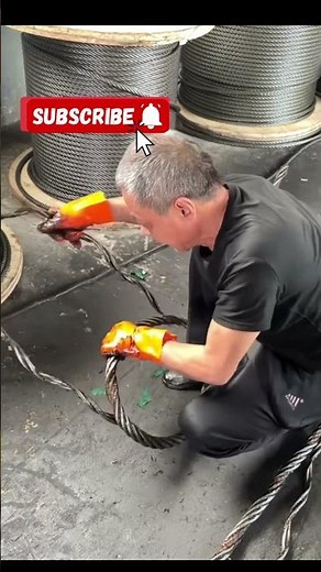 Hand splice wire rope sling