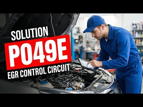 HOW TO FIX P049E OBD II ERROR CODE - EGR Control Circuit Exceeded Learning Limit