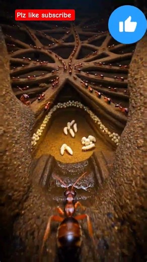 Micro Camera on Argentine Ant | Underground Colony Revealed#shorts #animals