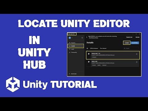 How To Locate Unity Editor In Unity Hub | How To Import Unity Editor In Unity Hub