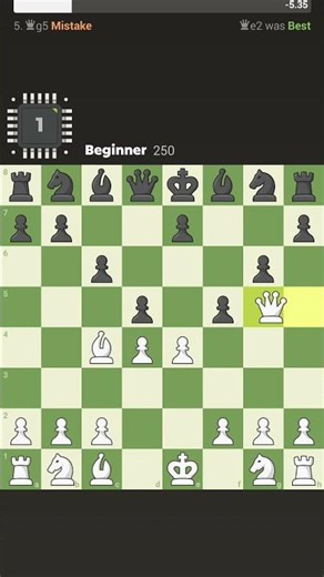 MY FIRST GAME 😁🎯 !! #chess #shorts