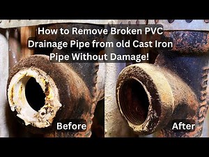 How To Remove Old PVC Pipe from Cast Iron Pipe Without Damaging The Threads!