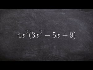 Using the Box Method to Multiply a Monomial by a Trinomial