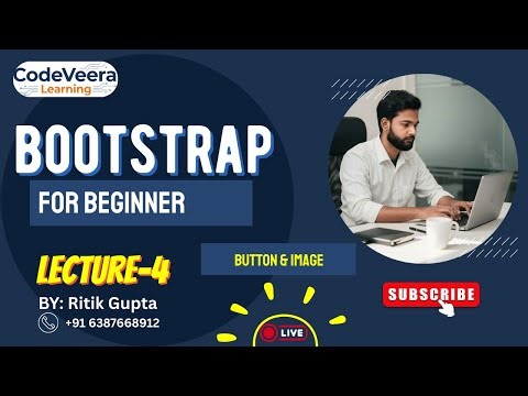 🔴 Bootstrap Button | Learn Bootstrap from Scratch | For Beginners 🚀| Codeveera Learning