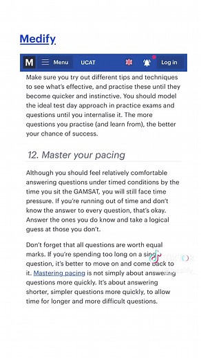Getting ready for GAMSAT 2024? Here are our top tips for your GAMSAT exam revision! Follow and save for later #medify #gamsat #gamsat2024 #gamsatprep #gamsattips #ucat #ucatprep #medicaladmissions #postgrad #uni #medicine #graduate #medstudent #foryou #fyp #studytips #study #exam #dentist #studytok