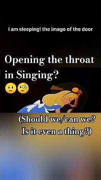Opening the throat in Singing? 🧐🤨