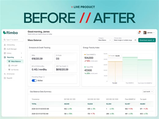 Environmental Compliance Dashboard Redesign 🌱