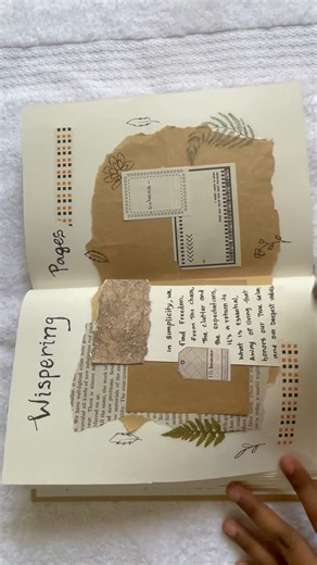 🍁🍂vintage journaling using scrap items🍁🍂 #diy