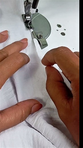 Neat Hemming Technique Using a Hemming Foot | Easy Sewing Tips for Beginners #sewing #shorts