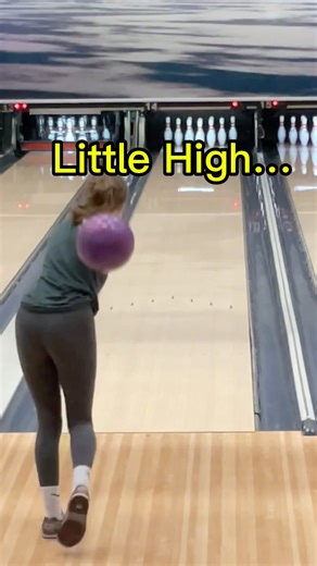 When a Shot Goes a Little High… and Everything Changes 🎳😅 Bowling Training Reaction #teamnatalie