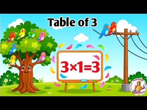 Table of 3 | Multiplication Table of 3 | 3 table | 3 ka pahada | maths tables | Table 3