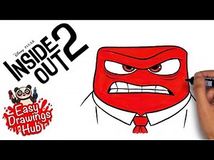 How to draw Anger from Inside Out 2 in 3 minutes - Easy Tutorial