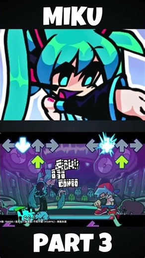 FNF - Vocaloid Cover [PART 3|MIKU] (FNF MOD) #shorts