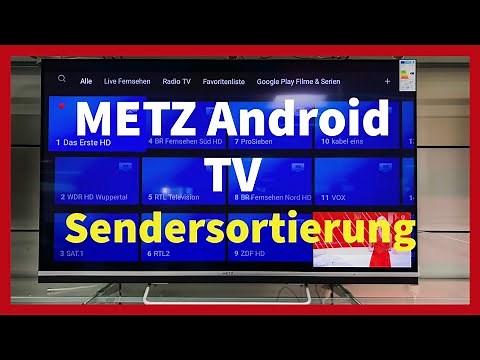 Metz Android TV | Sender Sortieren | Deutsch | 2020