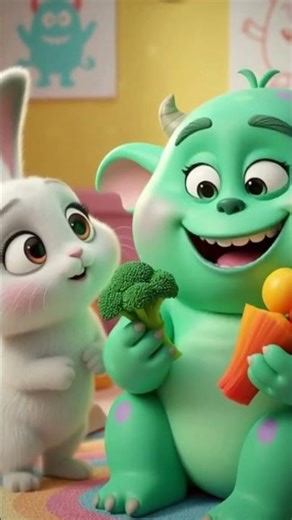 Veggie Power Monster 💪👾 | Healthy Food = Happy Body #cocomelon #kids