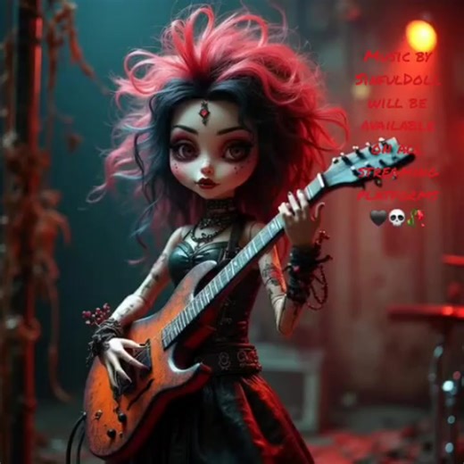 SinfulDoll crowned in distortion #SinfulDoll #DistortionLife #HeavySound 🤘⚡🖤