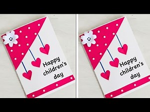 🥳 Handmade Children's Day Card Tutorial: Easy DIY for Kids & Parents! 🎨