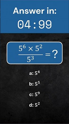 What’s the Correct Way to Simplify This Exponent Question? | Quick Math Quiz