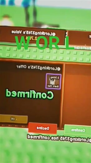 #roblox trading my red panda for her barn owl.😊