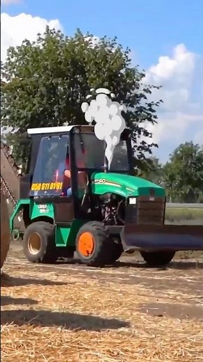 The excavator operator drives his excavator to work! #shorts
