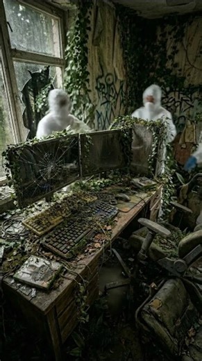 I found my lost friend in a abandoned computer room and help rebuild before and after