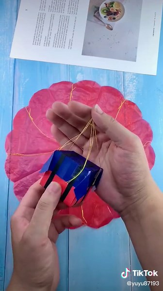 How to Create a Paper Parachute from a Cube