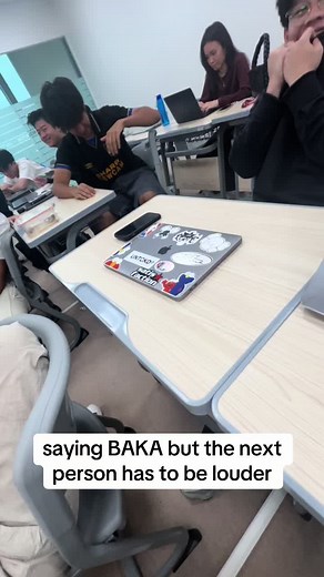 Anime Voice Trend: Saying Baka Louder Challenge at School