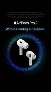 1K reactions · 44 shares | AirPods Pro 2. With a Hearing Aid feature. | Apple | Facebook
