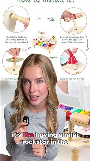 Inspire Creativity with this Montessori Children's Drum Kit, and Multiple Music Instrument