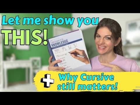 IEW Cursive Knowledge Flip Through + Why it Matters for Everyone Especially Struggling Learners