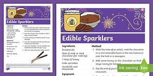 Sparks in the Sky Edible Sparklers Recipe