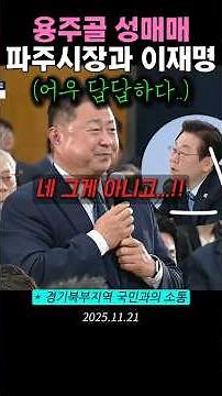 Paju Yongjugol prostitution scandal, Paju mayor and Lee Jae-myung