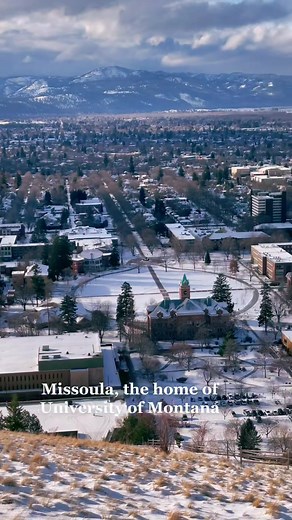 Winter hike on Mount Sentinel, the “M” trail, Missoula, MT #mountsentinel #umt #universityofmontana #grizzlies #gogriz #missoula #montana #bigsky
