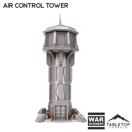 Air Control Tower - Tabletop Terrain Grimdark Gothic Miniature Wargame Sci-fi 28mm 32mm - Etsy