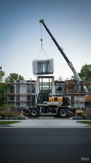Modular mansion: watch it assemble before your eyes #homedesign #satisfying