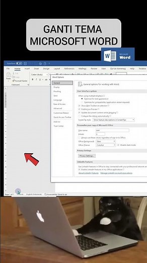 Cara Ganti Tema Microsoft Word #tutorials #microsoftword