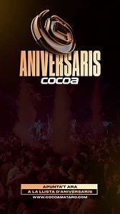 Si fas ANYS durant la SETMANA, a COCOA tenim el REGAL perfecte per CELEBRAR-HO com es mereix!! 🥳 DIVENDRES - Entrada GRATIS 🎟️ DISSABTES - Entrada GRATIS Consumició per a Tu Xupito GRATIS amb els teus Amics 🎟️ Apunta’t a www.cocoamataro.com 📲 INFO Whatsapp - 616 960 713 | COCOA MATARÓ