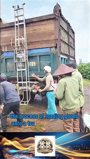 the process of loading goods onto a truck after they have been weighed first #shorts