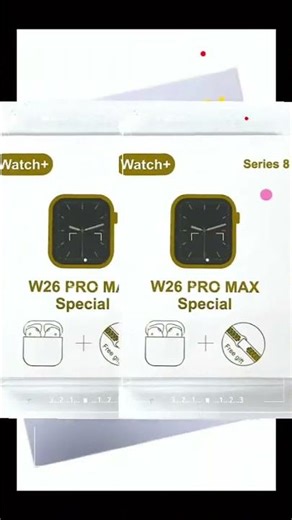 Smartwatch W26 with AirPods #smartdevice